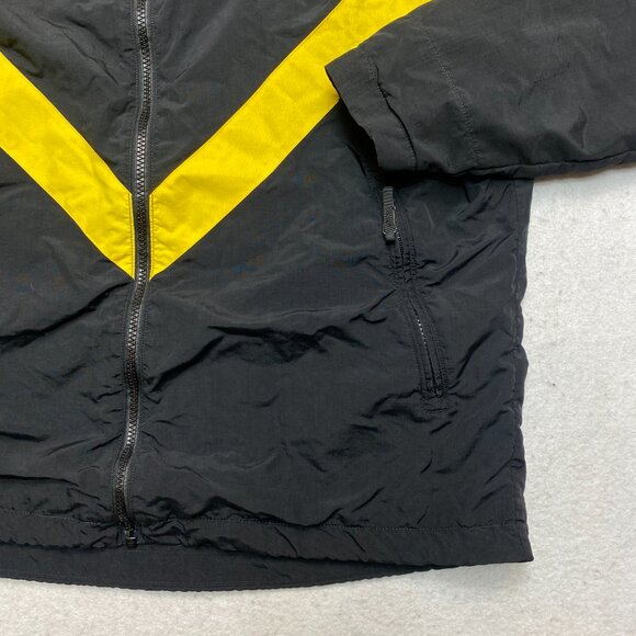VINTAGE US Army Jacket Mens M Black/Yellow Full-Zip Track Uniform Nylon Active - Picture 3 of 10
